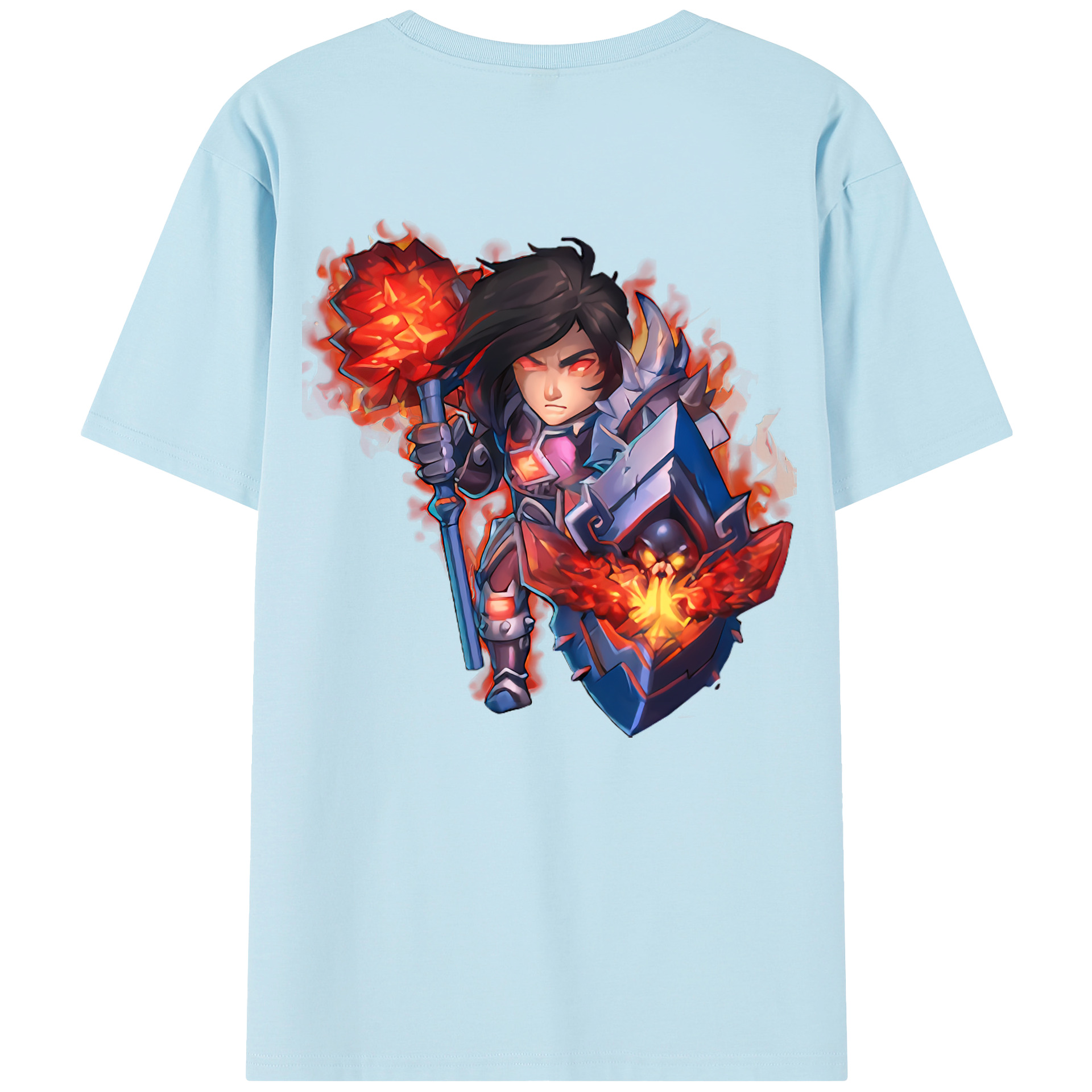 リーグ・オブ・レジェンド League of Legends LOL 綿100％半袖Tシャツ（背面プリント）